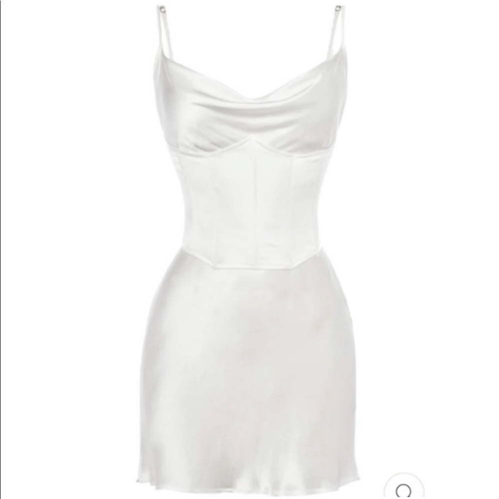 Heiress Beverly Hills White Corset Dress XS